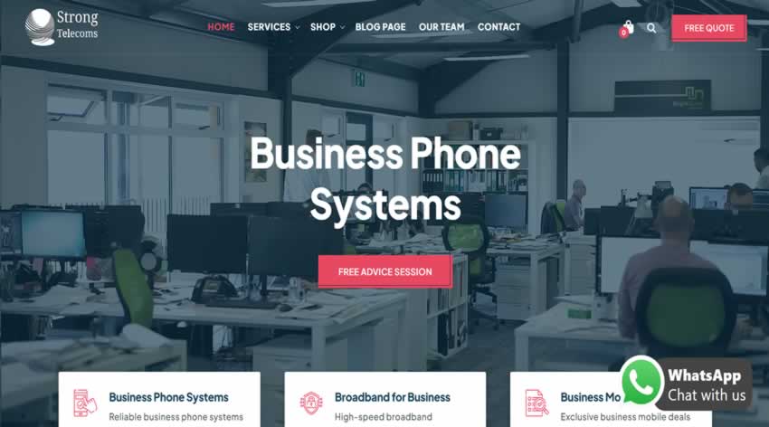 website-for-telecoms-business Website for Telecoms Business